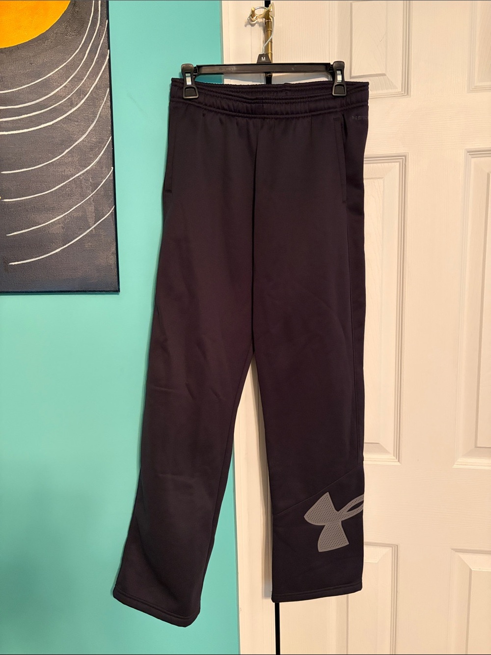 Under Armour Kids Black Jogger Sweatpants with Logo